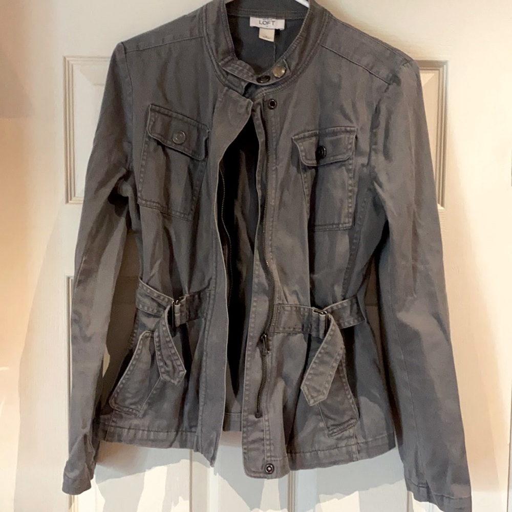 Loft Gray Utility Jacket (Size Small)